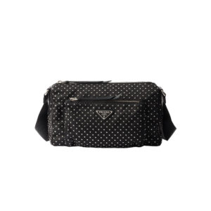 Re-Nylon bag with studs