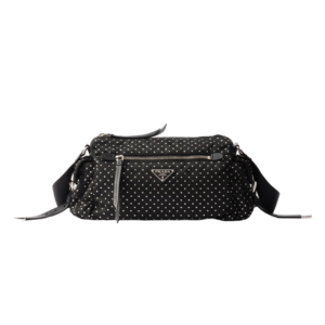 Re-Nylon bag with studs