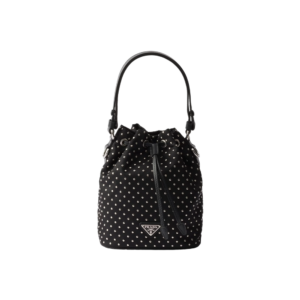 Re-Nylon mini-bag with studs