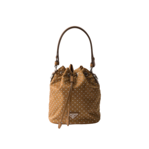 Re-Nylon mini-bag with studs