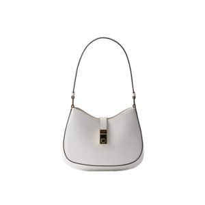 Prada Cleo brushed leather shoulder bag with clasp closure