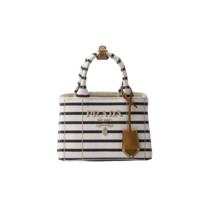 Prada Jardinière striped cotton canvas mini-bag