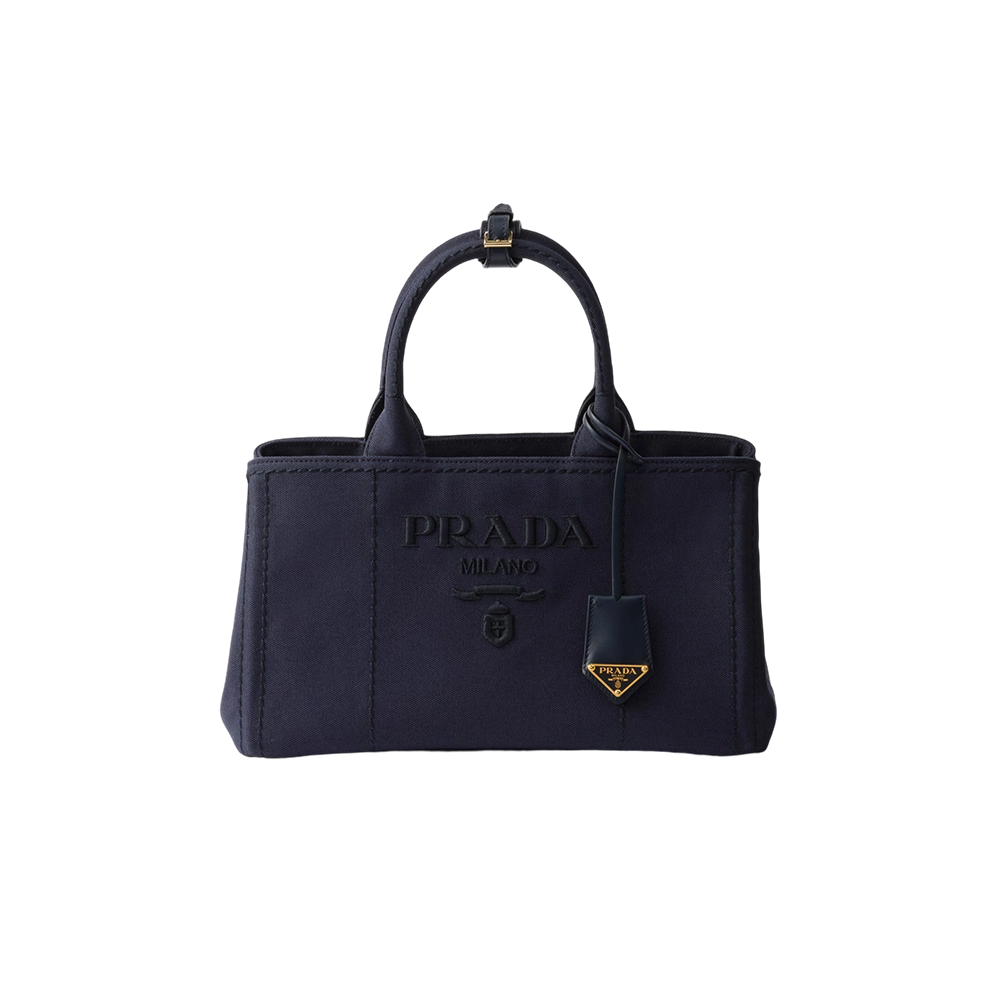 Prada Jardinière large cotton canvas handbag