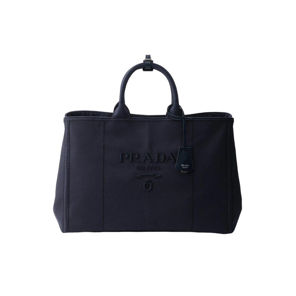 Prada Jardinière extra large cotton canvas tote bag