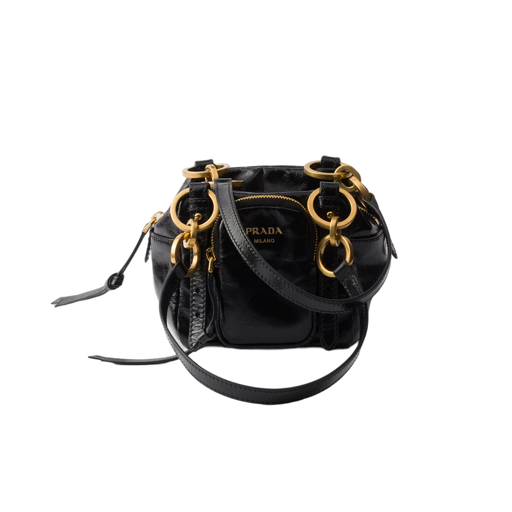 Prada Dangle leather top-handle mini-bag