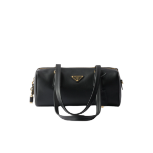 Medium leather top-handle bag with padlock