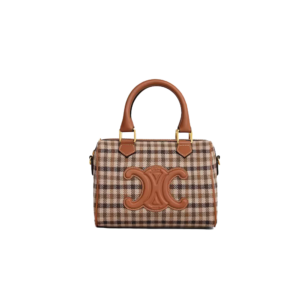 SMALL BOSTON in Triomphe Canvas and calfskin