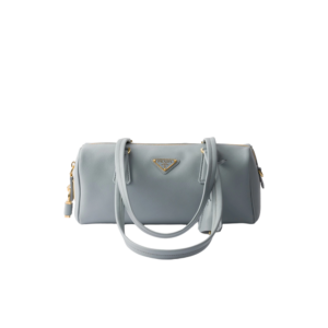 Medium leather top-handle bag with padlock