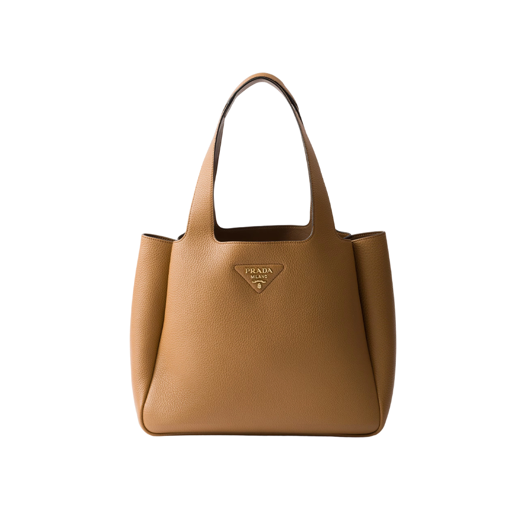 Large leather tote bag