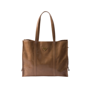 Large leather tote bag