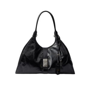Large leather tote bag