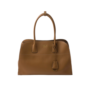 Large leather tote bag