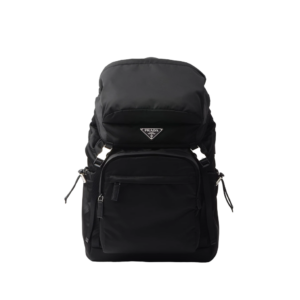 Re-Nylon and Saffiano leather backpack