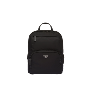 Re-Nylon and Saffiano leather backpack
