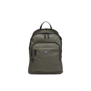 Re-Nylon and Saffiano leather backpack