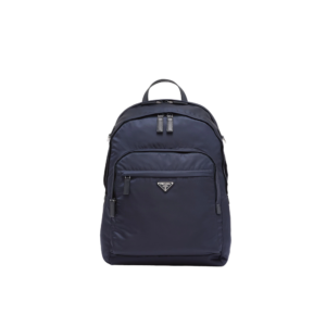 Re-Nylon and Saffiano leather backpack