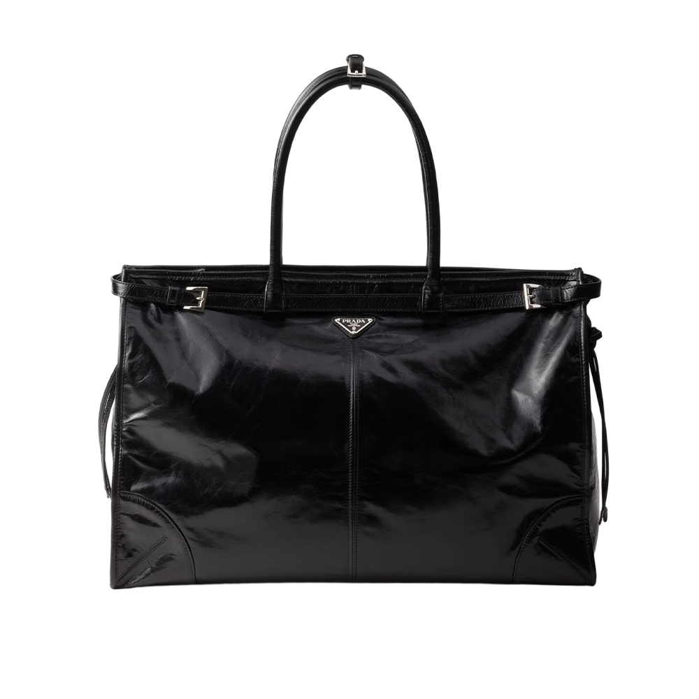 Prada Bonnie leather tote bag