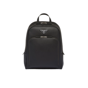 Saffiano leather backpack