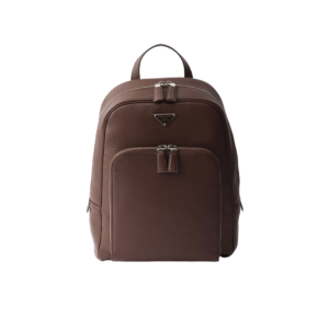 Saffiano leather backpack