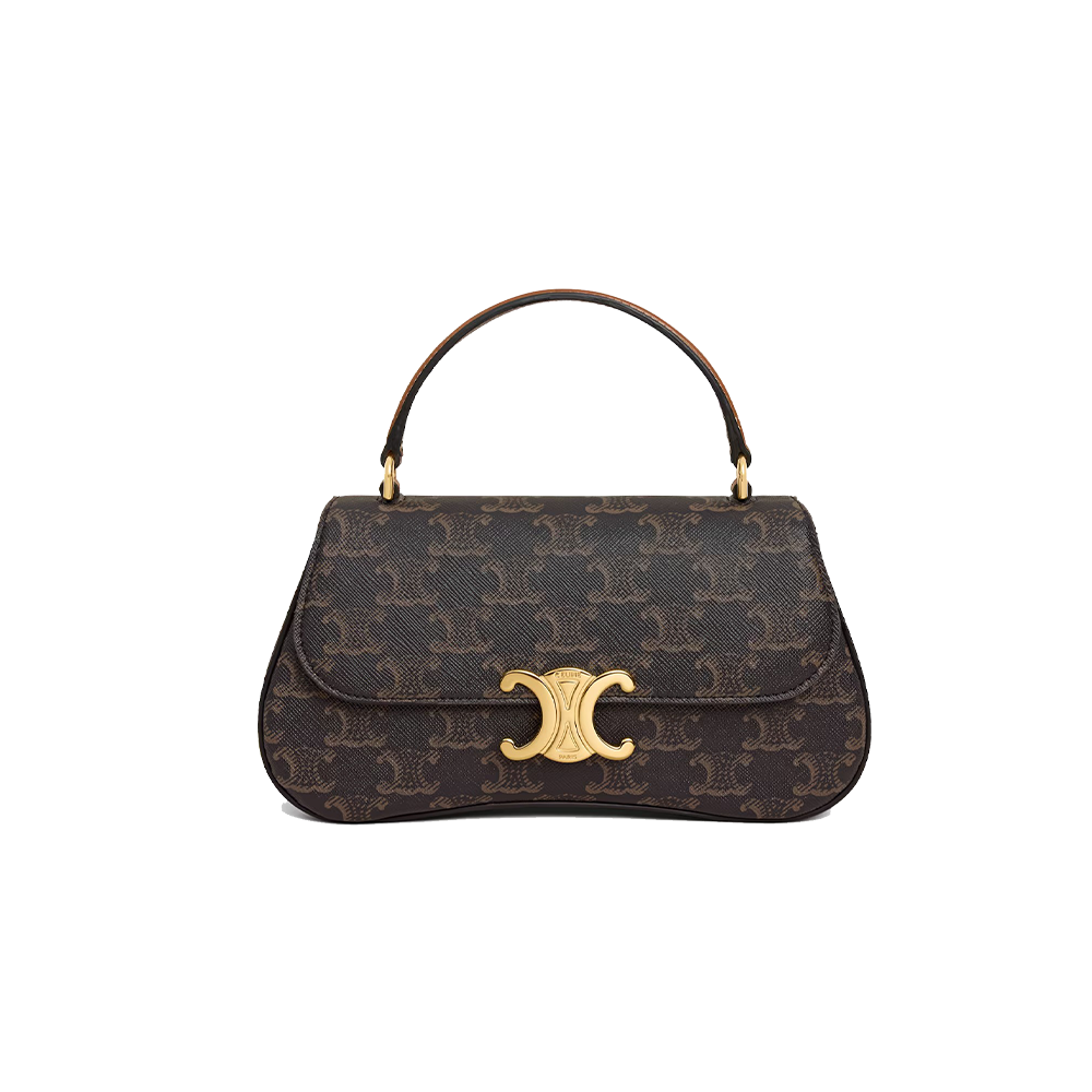 TEEN CELINE LOLA IN RAFFIA EFFECT TEXTILE