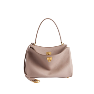 Women's Rodeo Handbag Small Grained Calfskin in Sesame