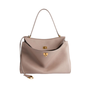 Women's Rodeo Handbag Medium Grained Calfskin in Sesame