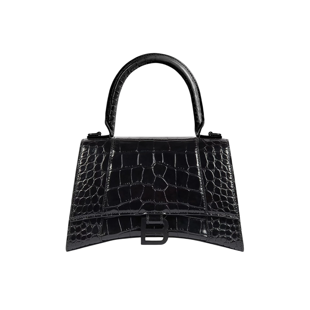 Women's Hourglass Handbag Small in Black