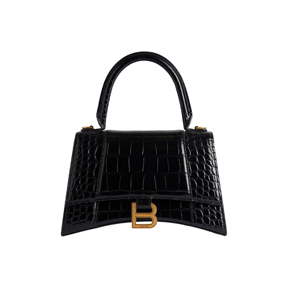 Women's Hourglass Handbag Small in Black