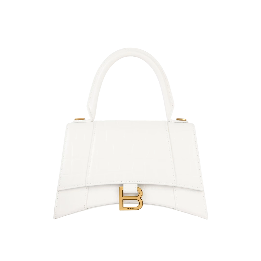 Women's Hourglass Handbag Small in White