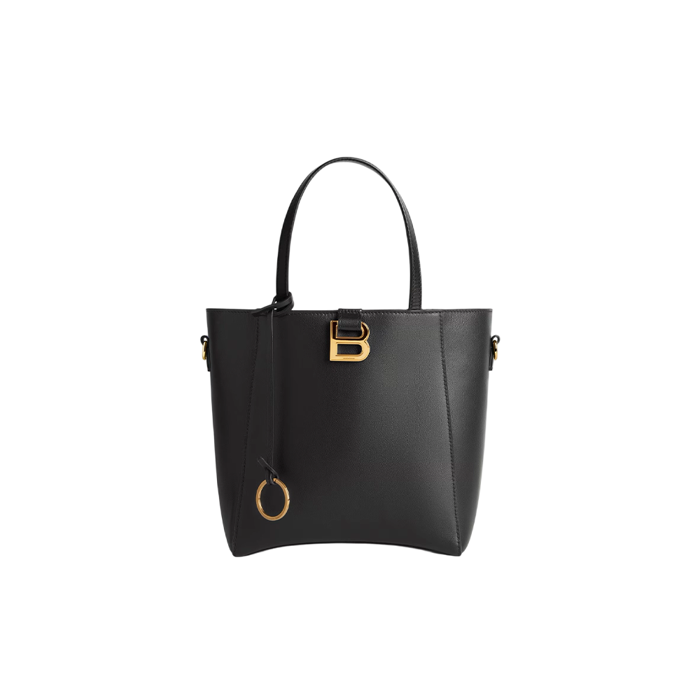 Women's Hourglass Soft Tote Bag Small in Black