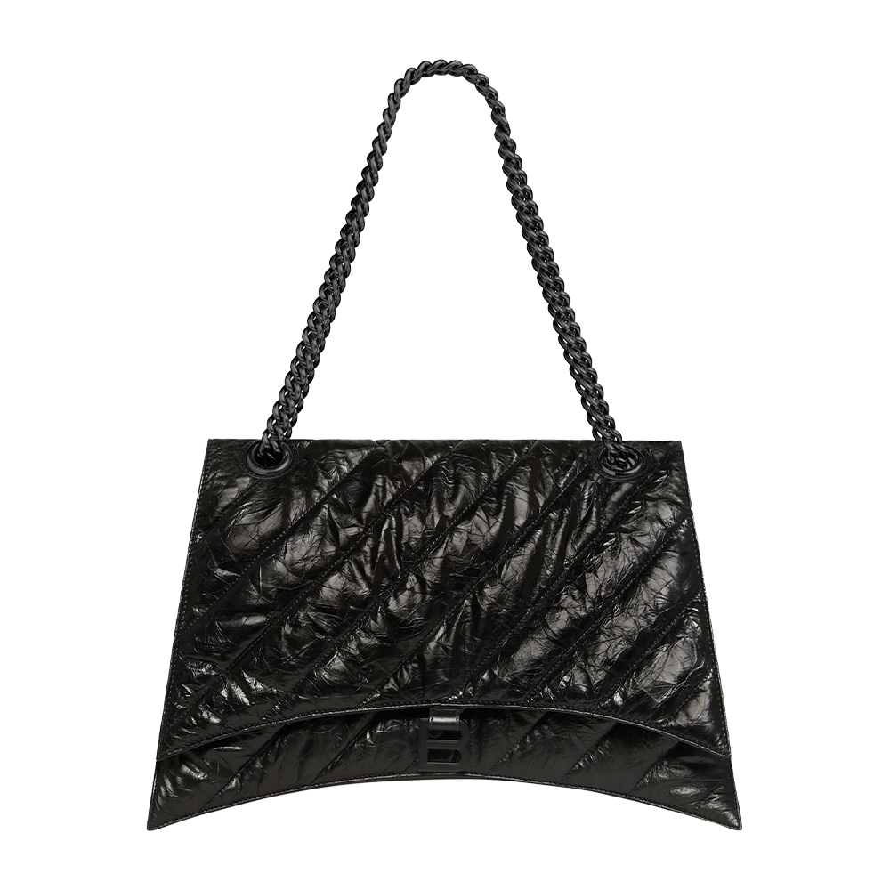 Women's Crush Chain Bag Large in Black