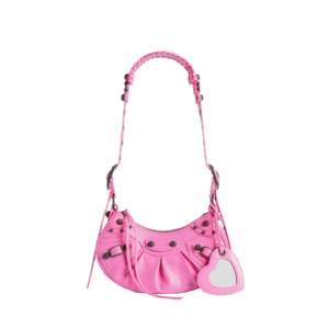 Women's Le Cagole Shoulder Bag Xs in Glossy Pink