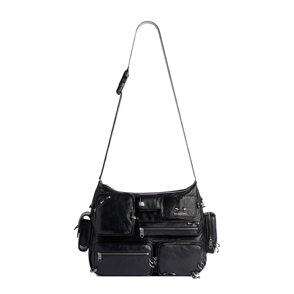 Men's Superbusy Messenger Bag in Black
