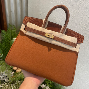 Birkin 30*22*16cm Pure hand work American alligator skin 25#35#40#all support customization