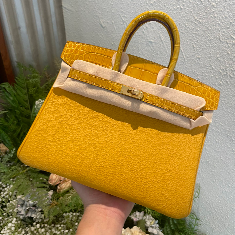 Birkin 30*22*16cm Pure hand work American alligator skin 25#35#40#all support customization
