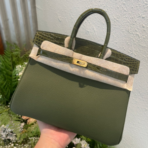 Birkin 30*22*16cm Pure hand work American alligator skin 25#35#40#all support customization