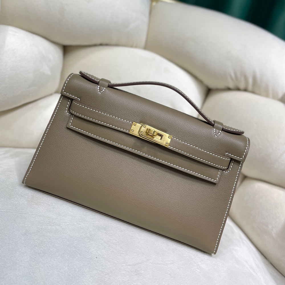 Kelly Mini 22(22-12-7CM) Pure hand work Swift leather 19#22#25#28#32#35#40# can be customized