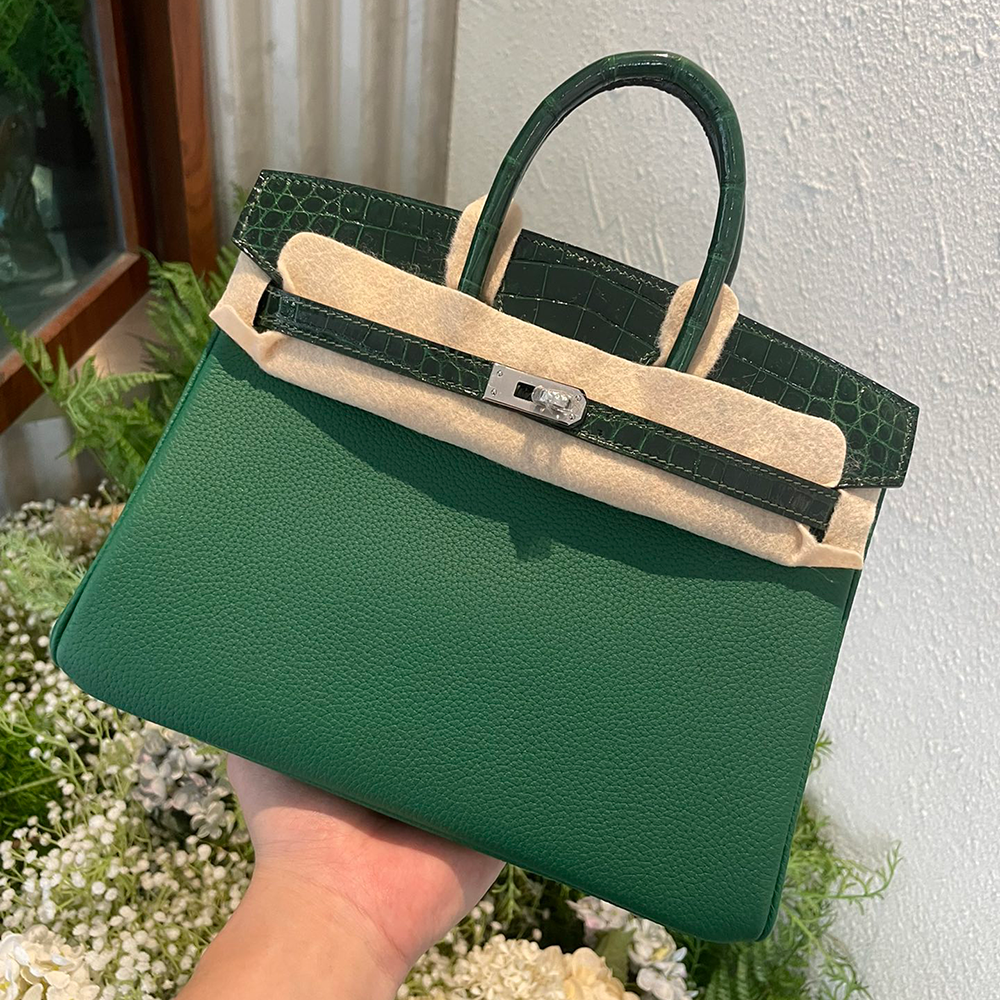 Birkin 30*22*16cm Pure hand work American alligator skin 25#35#40#all support customization