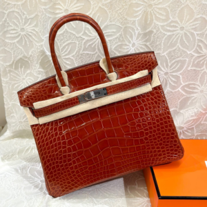 Birkin 30*22*16cm Pure hand work American alligator skin 25#35#40#all support customization