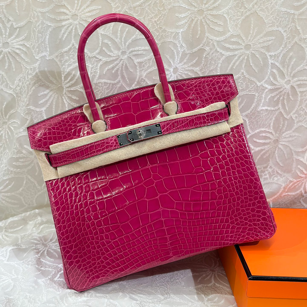 Birkin 30*22*16cm Pure hand work American alligator skin 25#35#40#all support customization