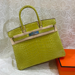 Birkin 30*22*16cm Pure hand work American alligator skin 25#35#40#all support customization