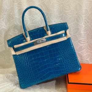 Birkin 30*22*16cm Pure hand work American alligator skin 25#35#40#all support customization