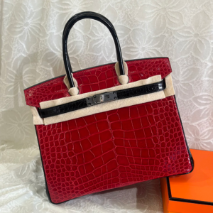 Birkin 30*22*16cm Pure hand work American alligator skin 25#35#40#all support customization