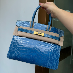 Birkin 30*22*16cm Pure hand work American alligator skin 25#35#40#all support customization