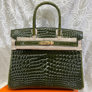 Birkin 30*22*16cm Pure hand work American alligator skin 25#35#40#all support customization