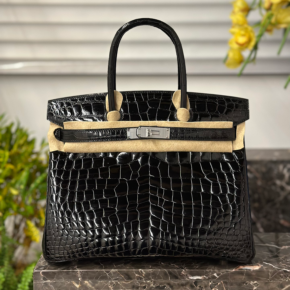 Birkin 30*22*16cm Pure hand work American alligator skin 25#35#40#all support customization
