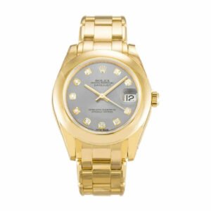 rolex pearl master 81208 gold & diamond dial