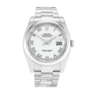 rolex oyster perpetual datejust white dial 116200