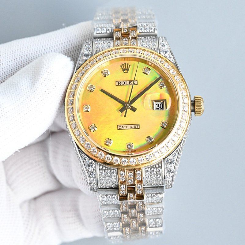 rolex journal 41mm calibre 3255 over 2000 diamonds