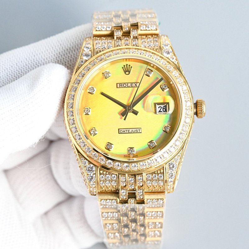 rolex journal 41mm calibre 3255 over 2000 diamonds